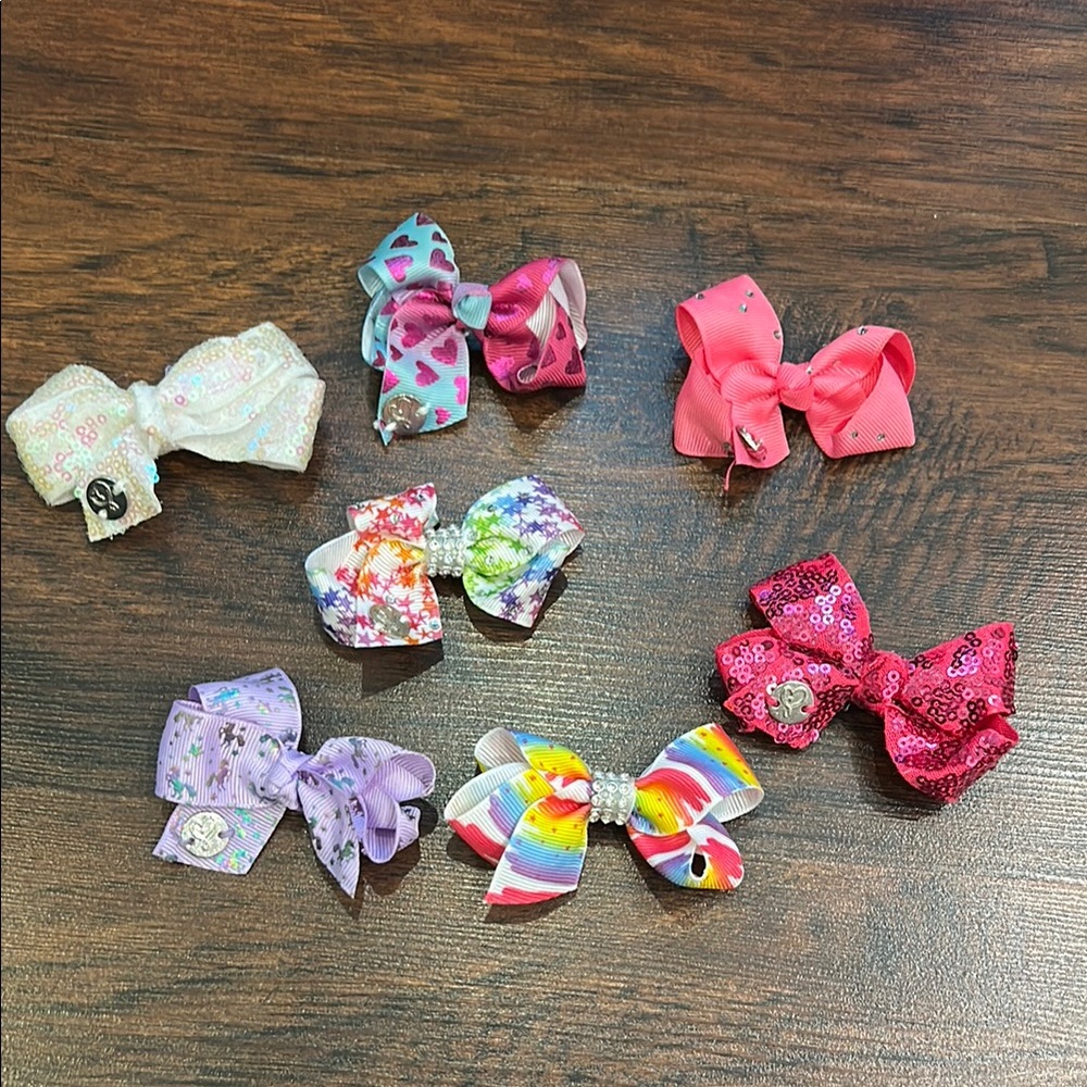 Set of 7 JoJo Siwa Small 3in Hair Bows